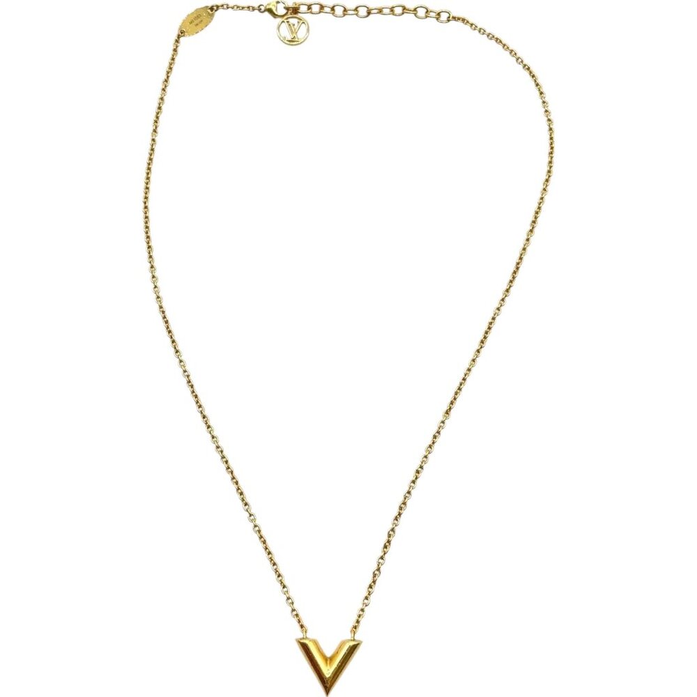 946267BM (S3) Louis Vuitton Necklace Gold Metal